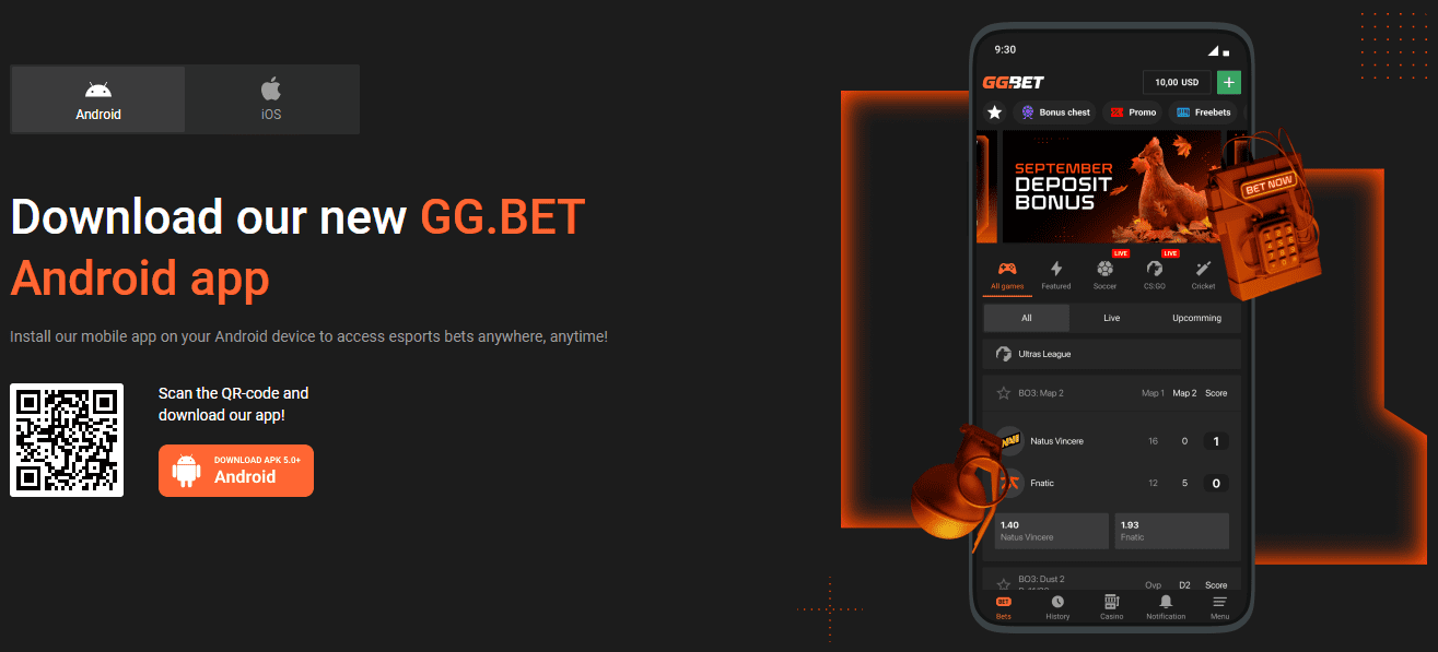 GGBet app for Android